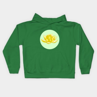 Banana Flower Lotus Kids Hoodie